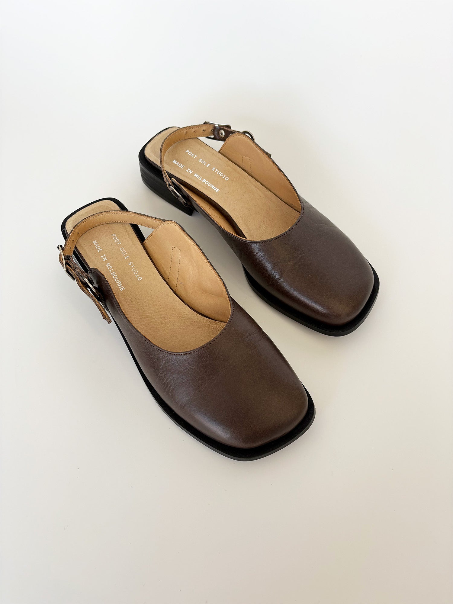 Studio Sale - Sling Back Mule Coffee / 40 - Sample